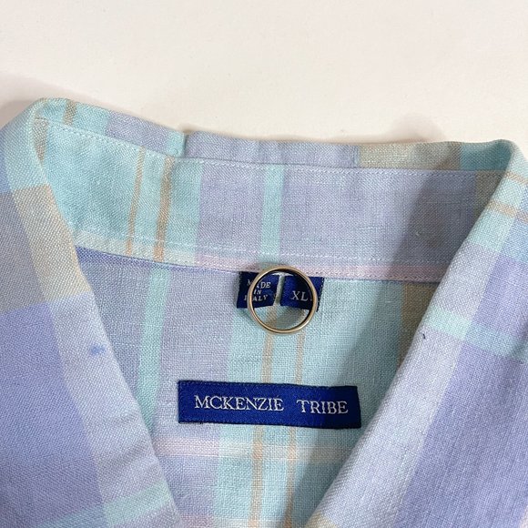 Mckenzie Tribe Long Sleeves Checkered Button Down Shirt In Multicolor Size XL - Picture 4 of 5